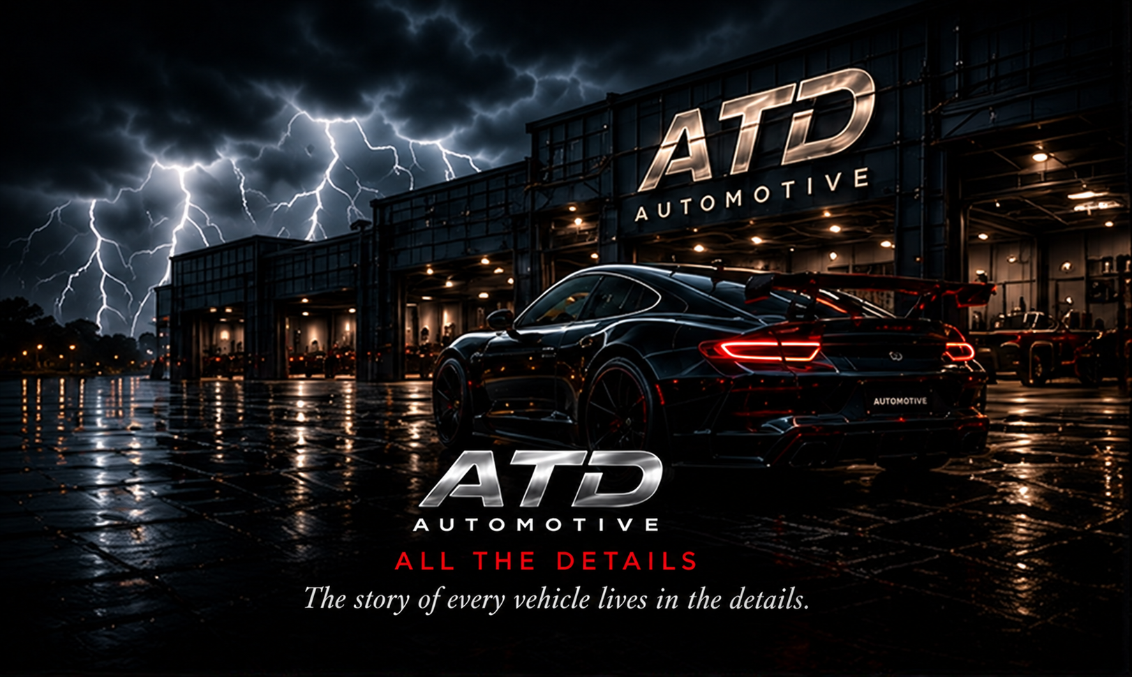 Illustrated ATD Storm Garage brand concept