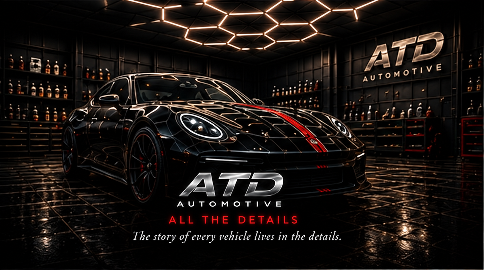 Illustrated ATD Detail Lab brand concept