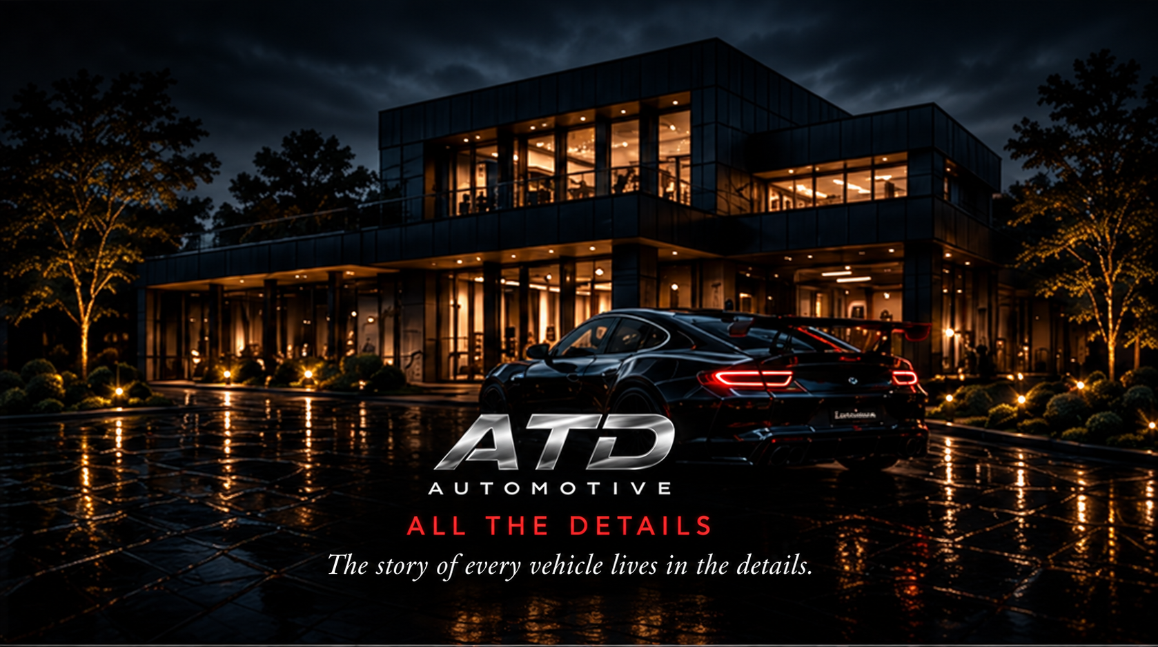 Illustrated ATD Noir Residence brand concept